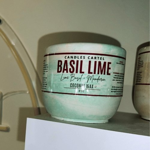 Basil and Lime Candle For Fresher Thinking - Candles Cartel