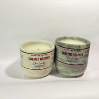 Thumbnail for Sweater Weather Candle Coconut Wax With Clear Jar And Crackling Wooden Wick