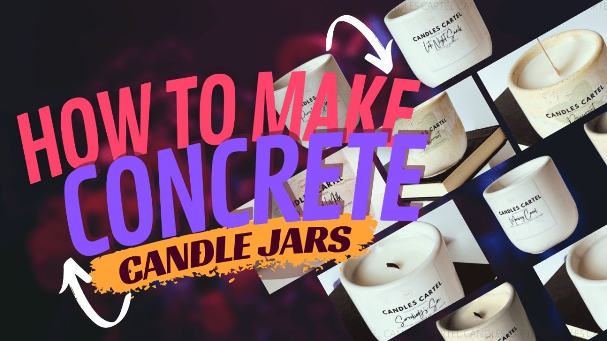 How To Make Concrete Candle Jars Vlog