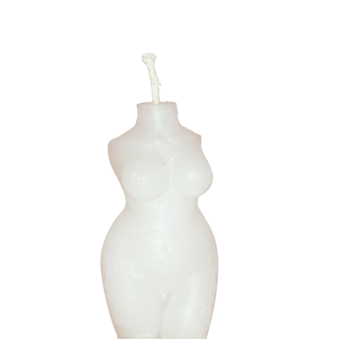 White Thickums Body Candle - Candles Cartel