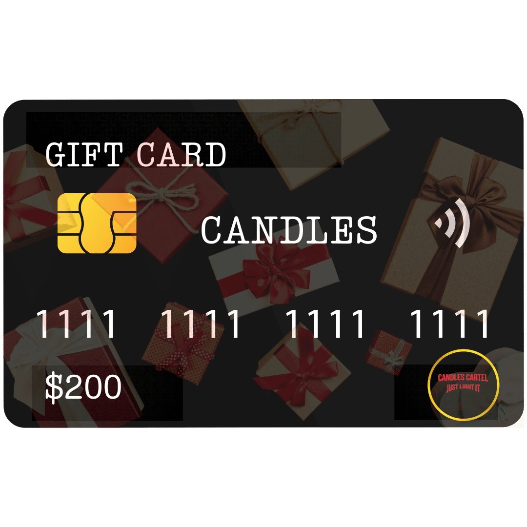 Digital Gift Cards For Use On Candles Cartel Website Only